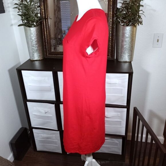 GAP RED TEE-SHIRT DRESS SZ.S/M EUC - Picture 5 of 8